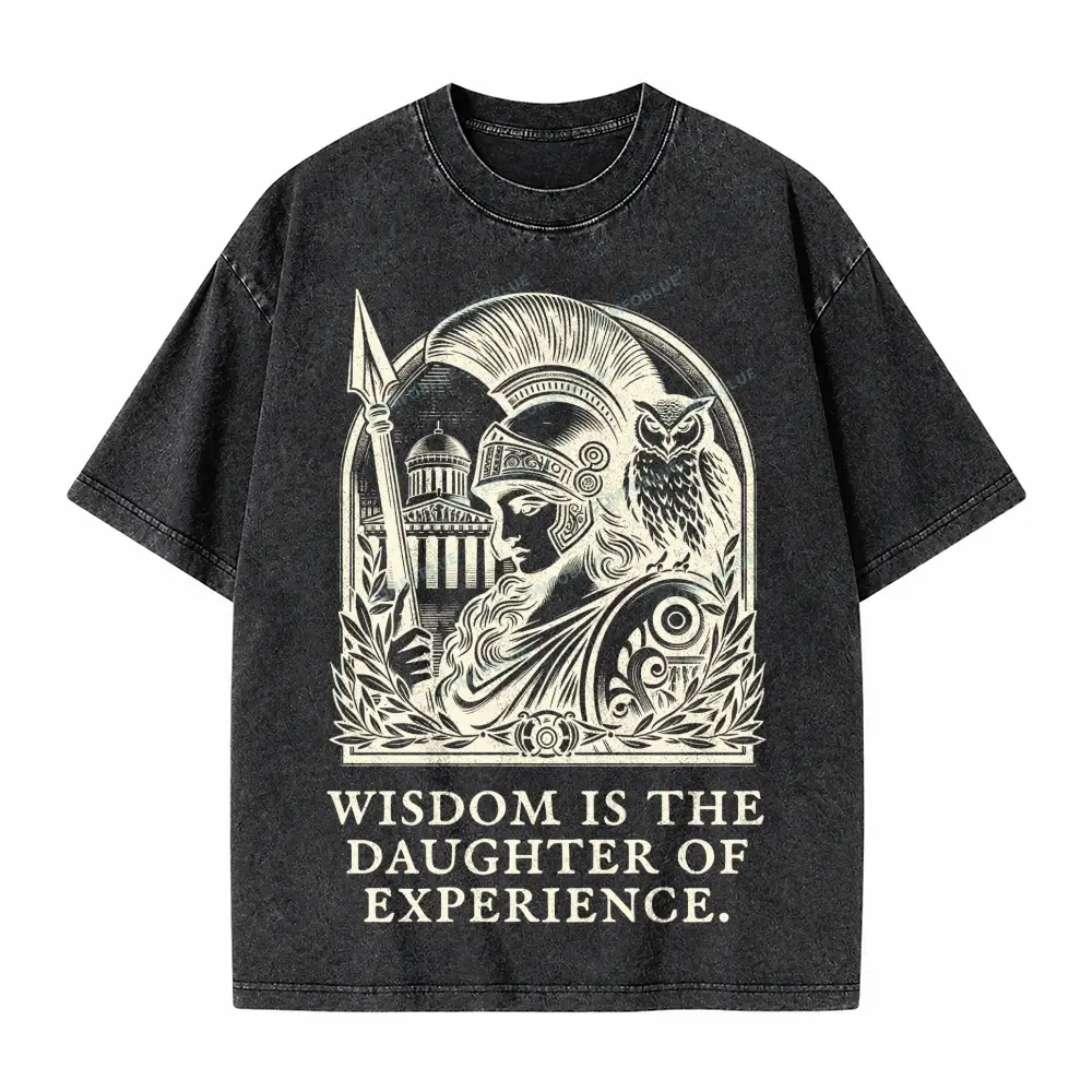 Comfoblue Athena Goddess Greek Mythology Tarot Card On Comfort Colors Washed T-Shirt - SLCFB260717783