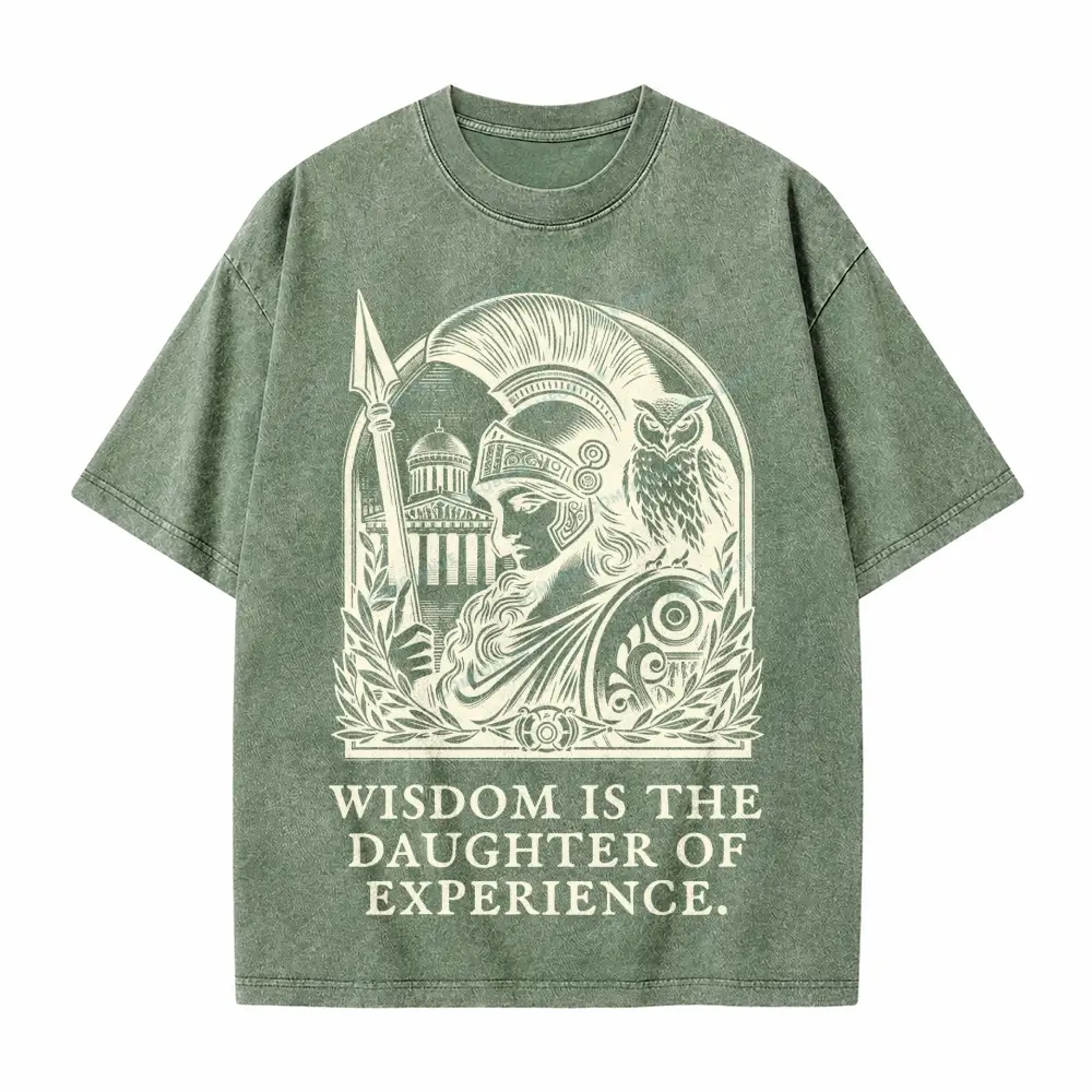 Comfoblue Athena Goddess Greek Mythology Tarot Card On Comfort Colors Washed T-Shirt - SLCFB260717783