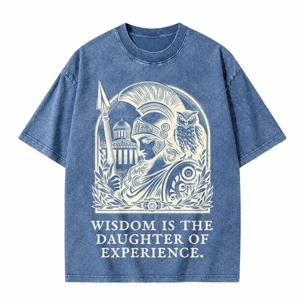 Comfoblue Athena Goddess Greek Mythology Tarot Card On Comfort Colors Washed T-Shirt - SLCFB260717783