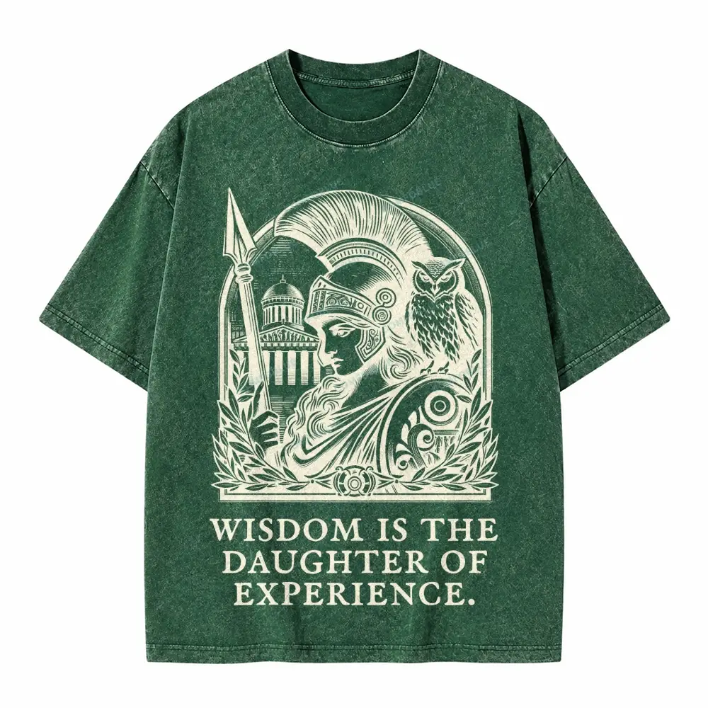 Comfoblue Athena Goddess Greek Mythology Tarot Card On Comfort Colors Washed T-Shirt - SLCFB260717783