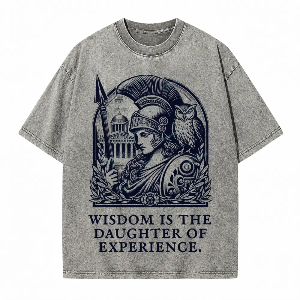 Comfoblue Athena Goddess Greek Mythology Tarot Card On Comfort Colors Washed T-Shirt - SLCFB260717783