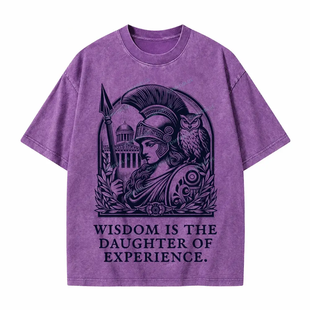 Comfoblue Athena Goddess Greek Mythology Tarot Card On Comfort Colors Washed T-Shirt - SLCFB260717783