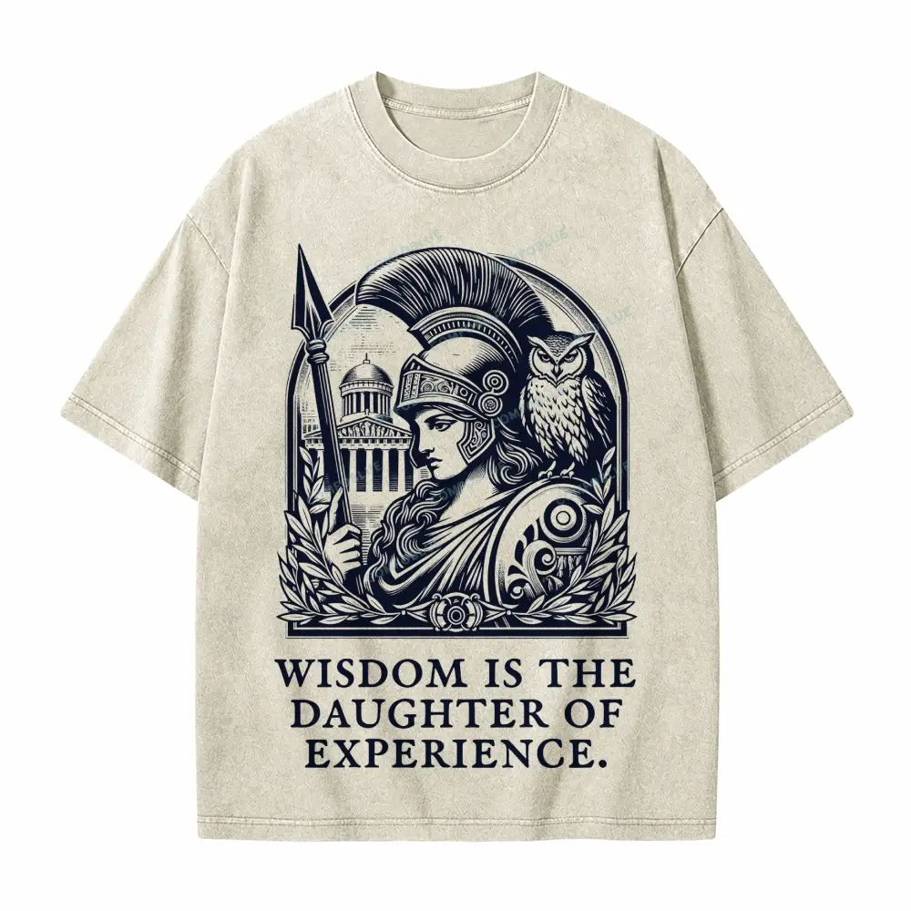 Comfoblue Athena Goddess Greek Mythology Tarot Card On Comfort Colors Washed T-Shirt - SLCFB260717783