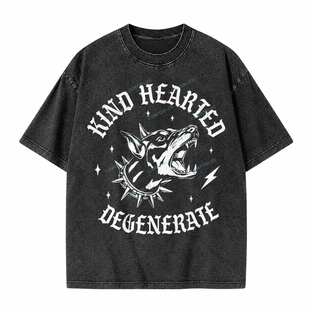 Comfoblue Kind Hearted Degenerate Feminist Girl Power Tarot Card On Comfort Colors Washed T-Shirt - SLCFB260717808