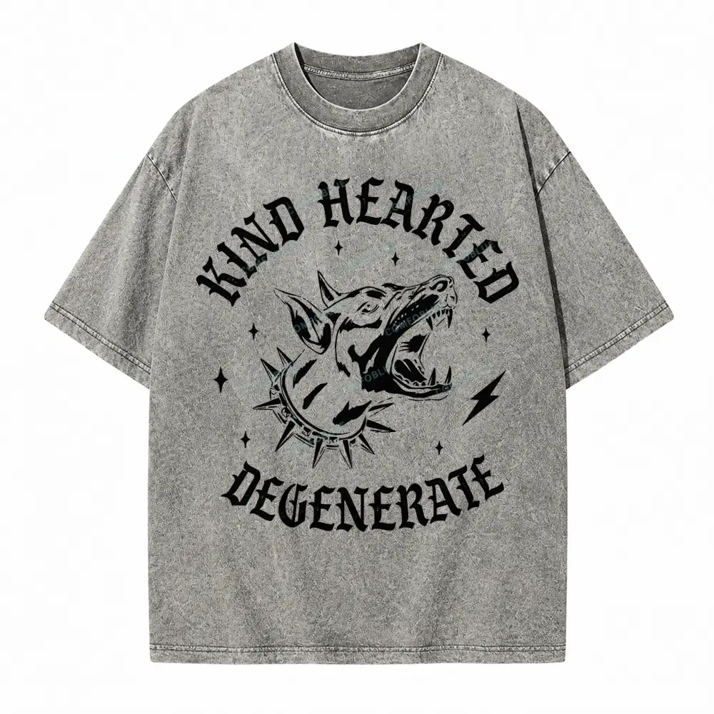 Comfoblue Kind Hearted Degenerate Feminist Girl Power Tarot Card On Comfort Colors Washed T-Shirt - SLCFB260717808