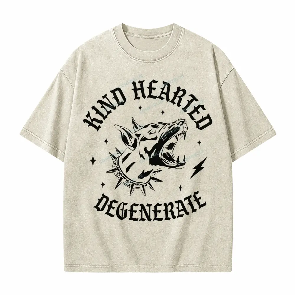 Comfoblue Kind Hearted Degenerate Feminist Girl Power Tarot Card On Comfort Colors Washed T-Shirt - SLCFB260717808