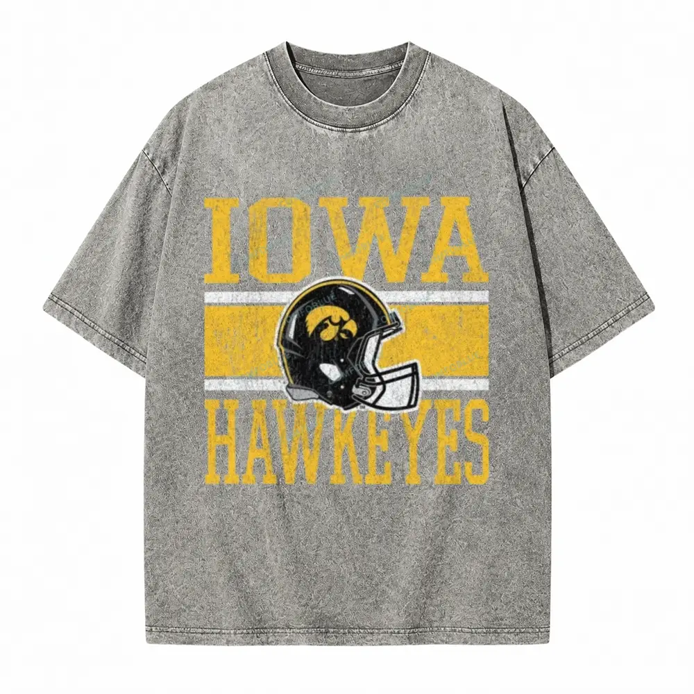 Iowa Hawkeyes On The Ball Washed T-Shirt