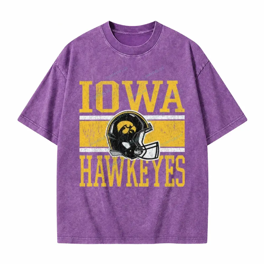 Iowa Hawkeyes On The Ball Washed T-Shirt
