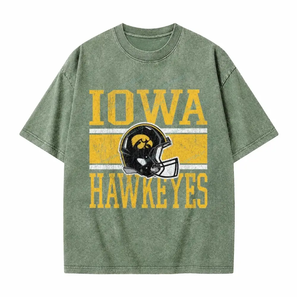 Iowa Hawkeyes On The Ball Washed T-Shirt