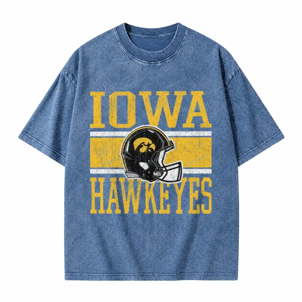 Iowa Hawkeyes On The Ball Washed T-Shirt