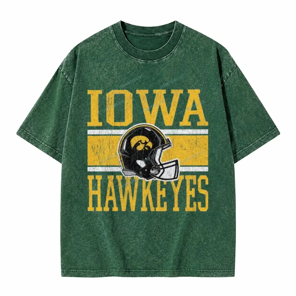 Iowa Hawkeyes On The Ball Washed T-Shirt