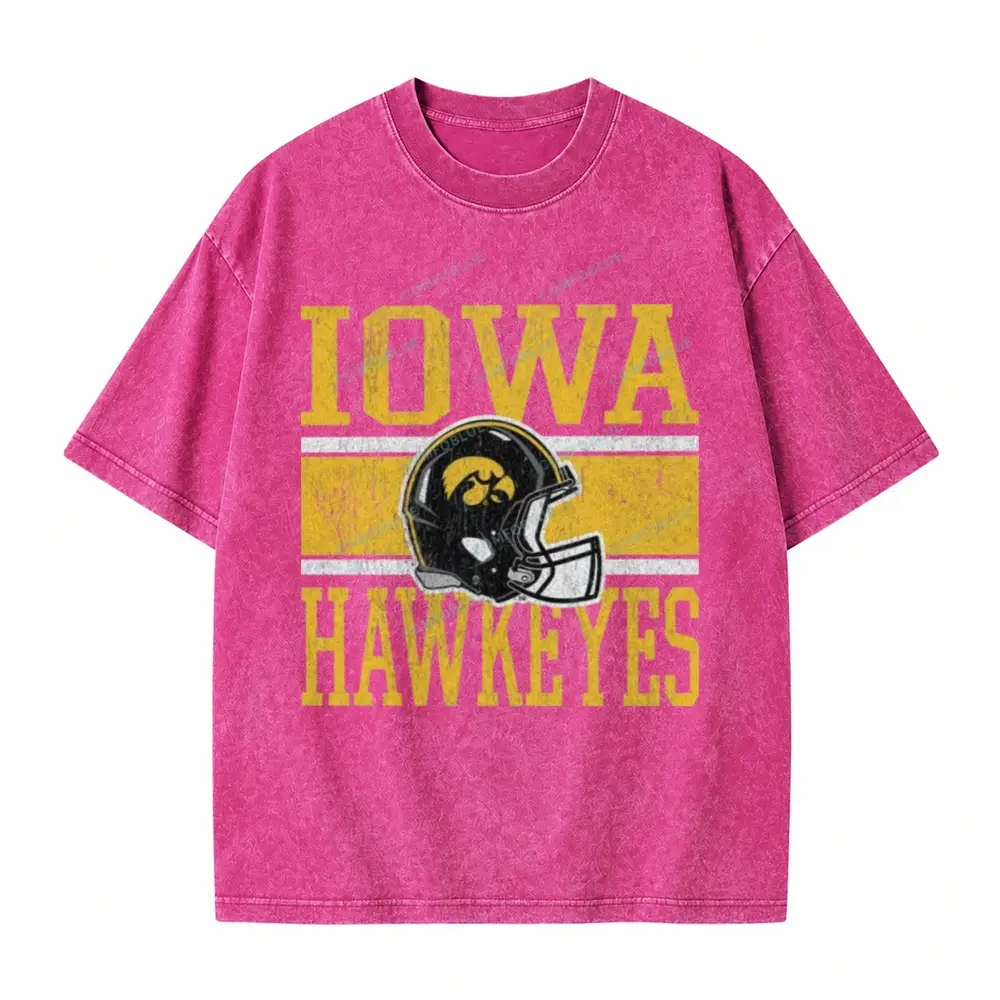 Iowa Hawkeyes On The Ball Washed T-Shirt