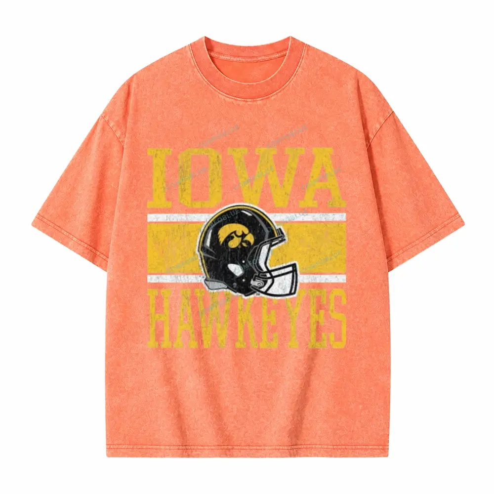 Iowa Hawkeyes On The Ball Washed T-Shirt