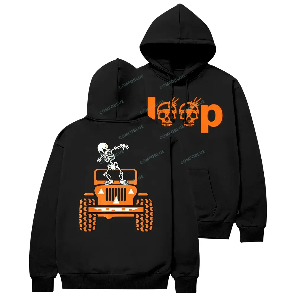 Skeletons Dancing on Jps Halloween Unisex Hoodie - SLCFB260904568