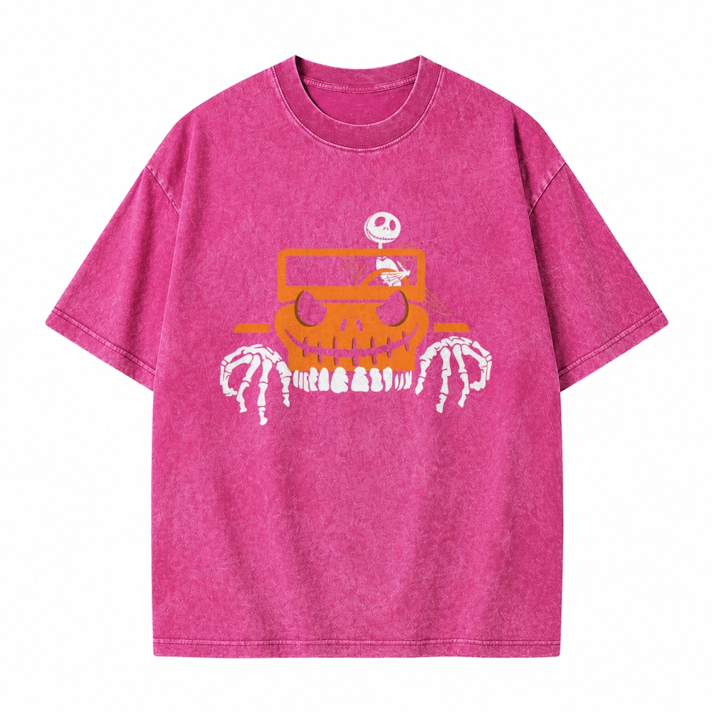 Bone Grille Orange Halloween Jp Unisex washed T-Shirt