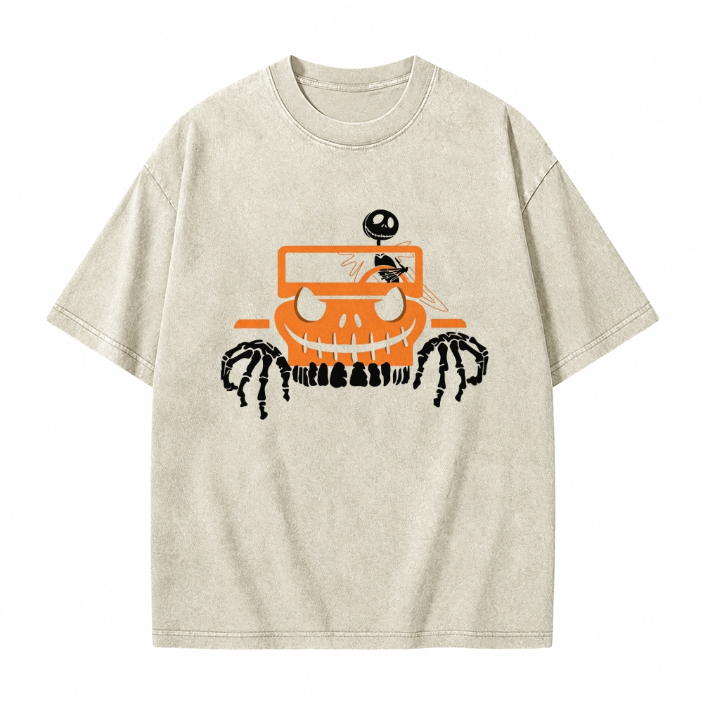 Bone Grille Orange Halloween Jp Unisex washed T-Shirt