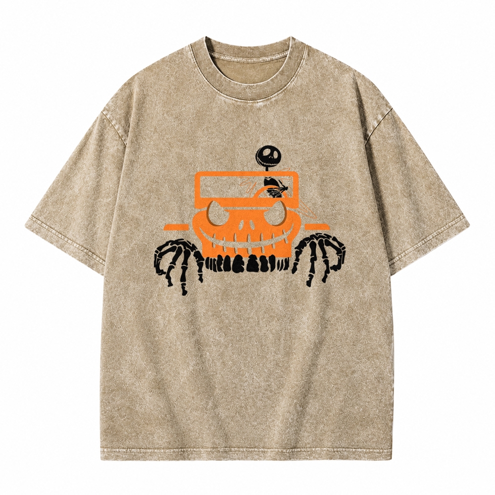 Bone Grille Orange Halloween Jp Unisex washed T-Shirt