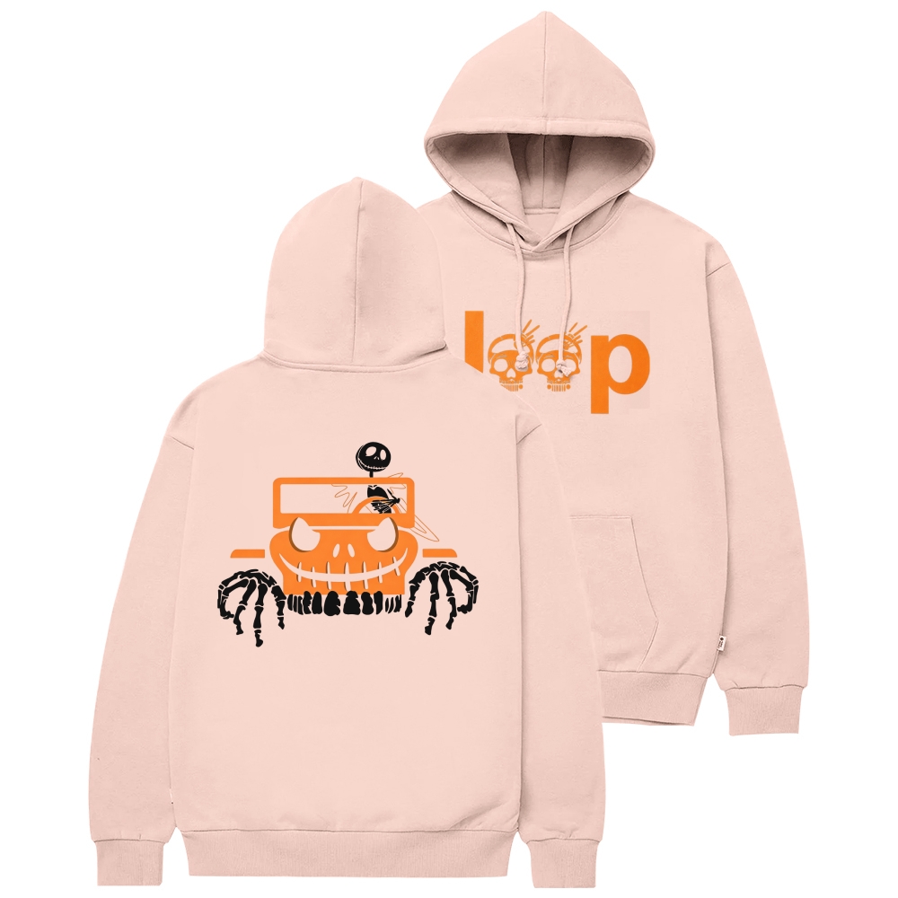 Bone Grille Orange Halloween Jp Unisex Hoodie