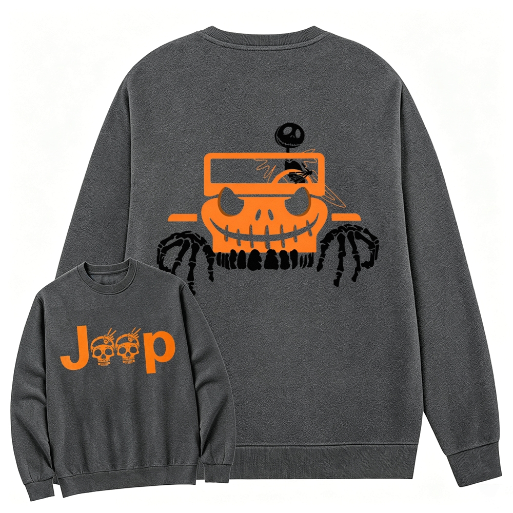 Bone Grille Orange Halloween Jp Unisex Sweatshirt