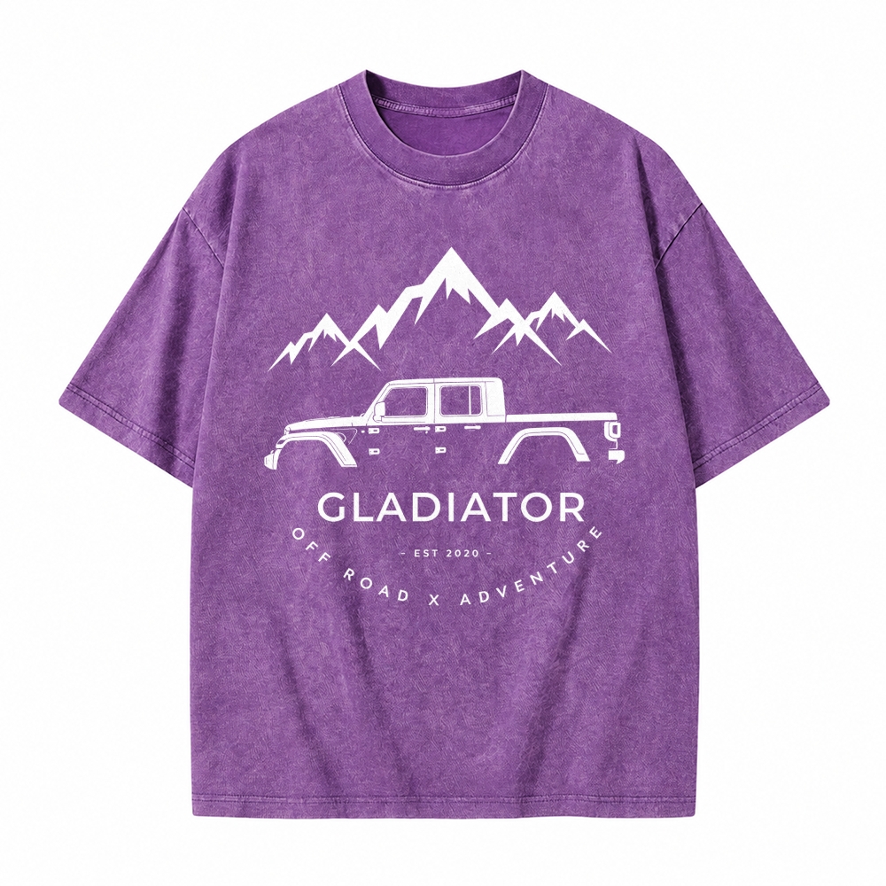 Gladiator 4x4 Off Road Adventure Unisex washed T-Shirt