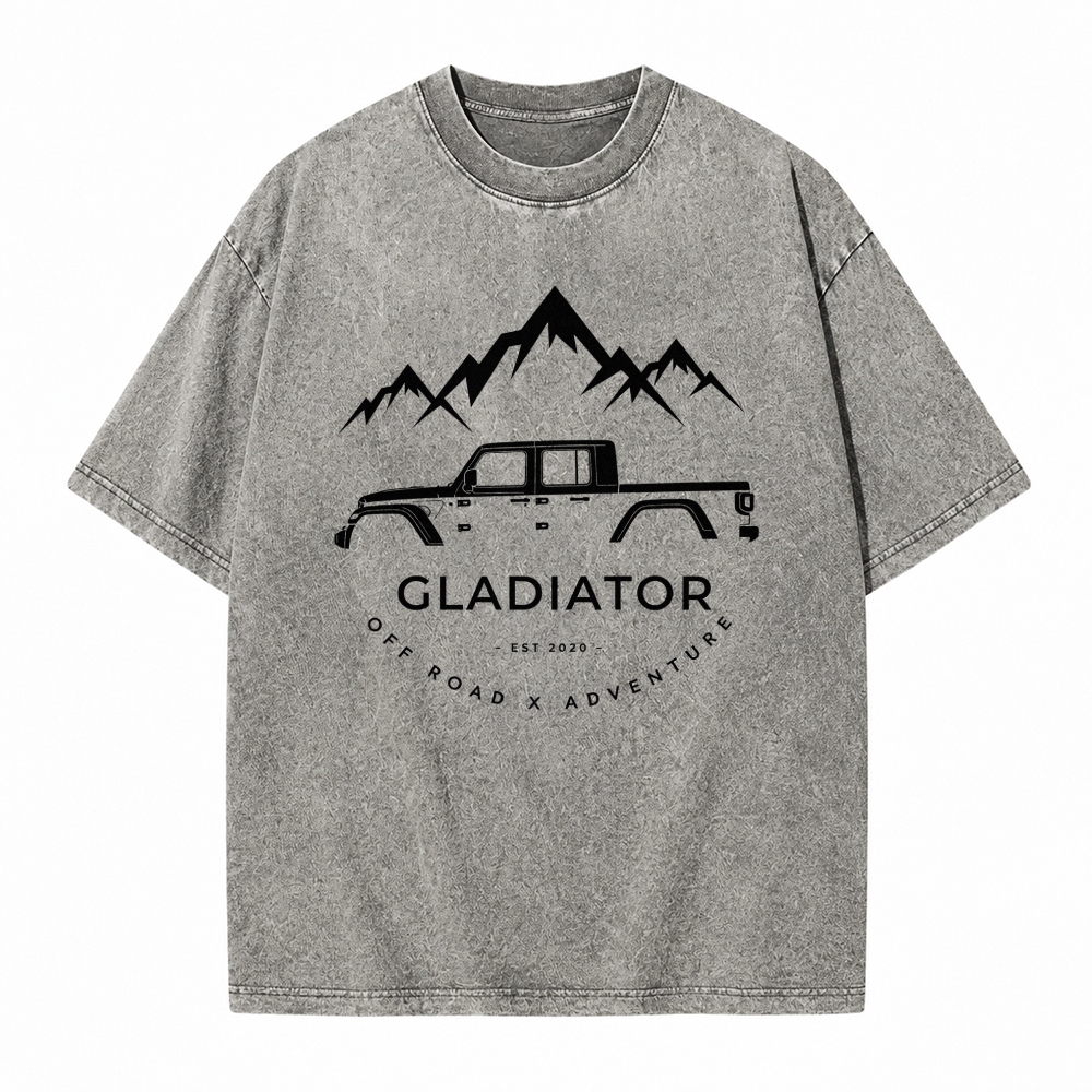 Gladiator 4x4 Off Road Adventure Unisex washed T-Shirt