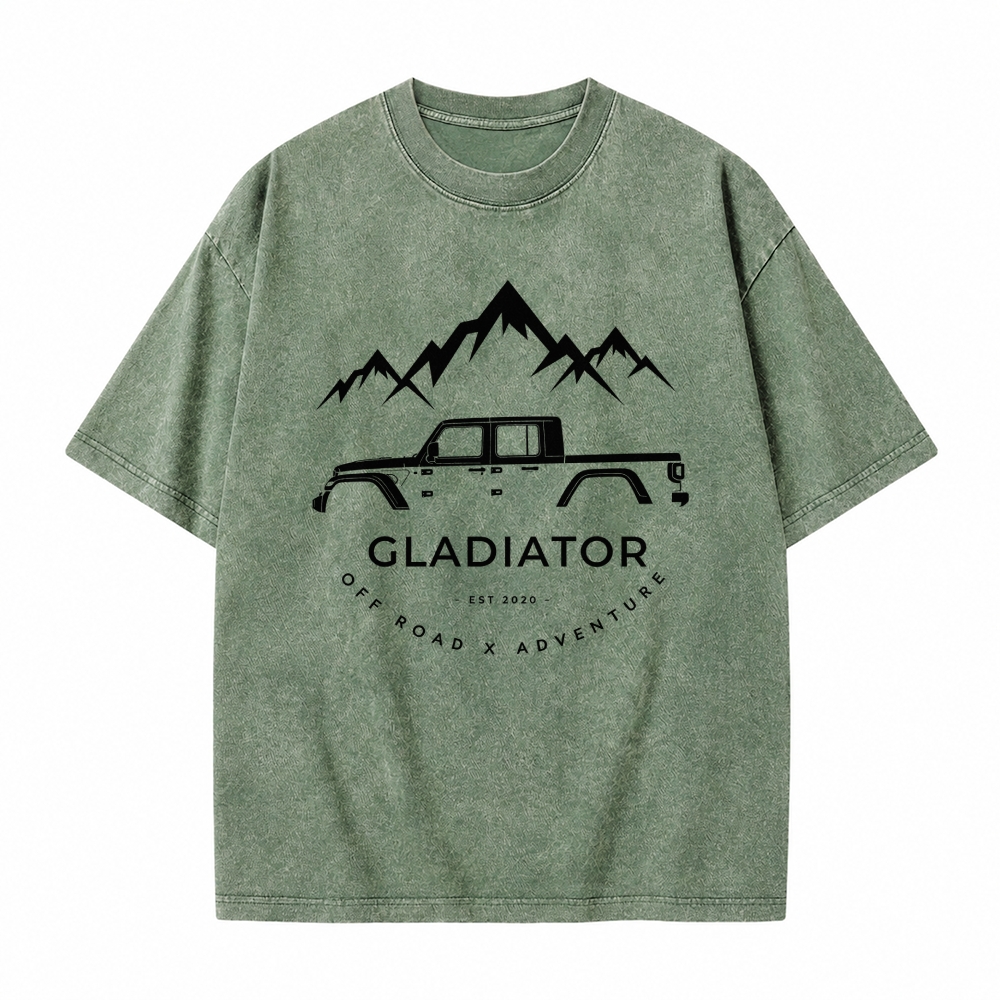 Gladiator 4x4 Off Road Adventure Unisex washed T-Shirt
