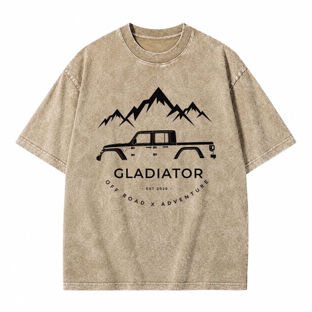 Gladiator 4x4 Off Road Adventure Unisex washed T-Shirt