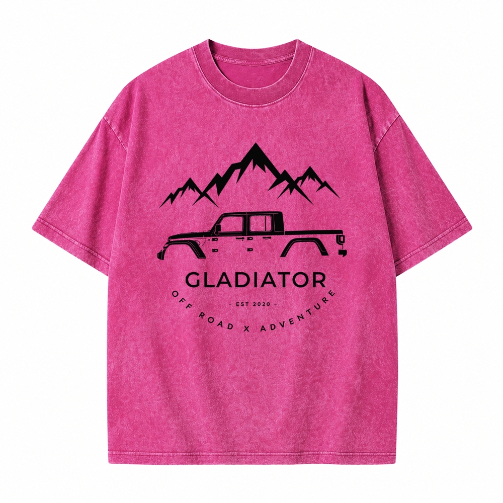 Gladiator 4x4 Off Road Adventure Unisex washed T-Shirt