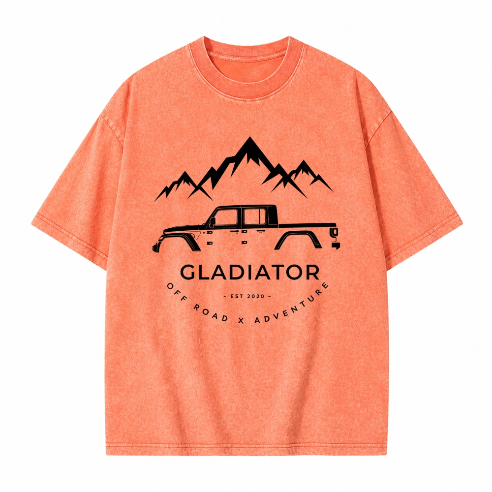 Gladiator 4x4 Off Road Adventure Unisex washed T-Shirt