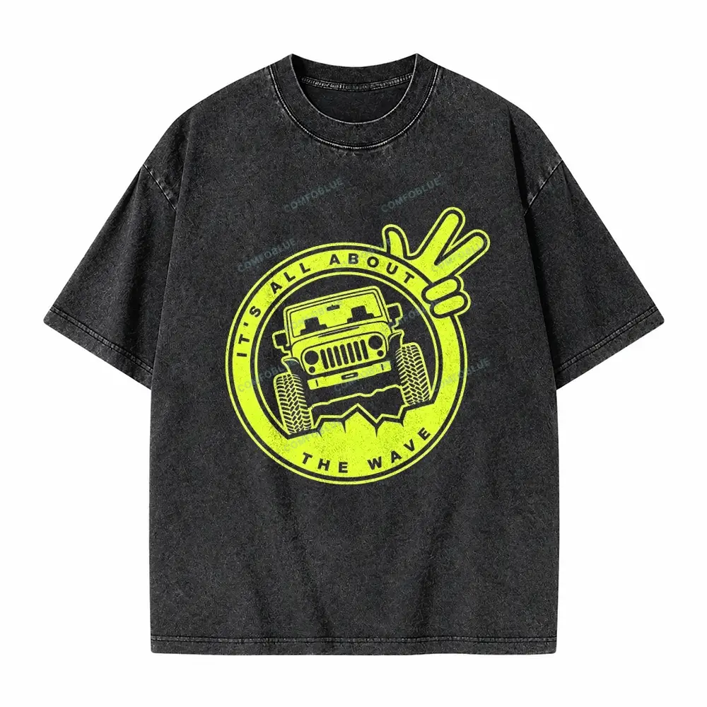 It's The About The Wave Jp Unisex washedT-Shirt 