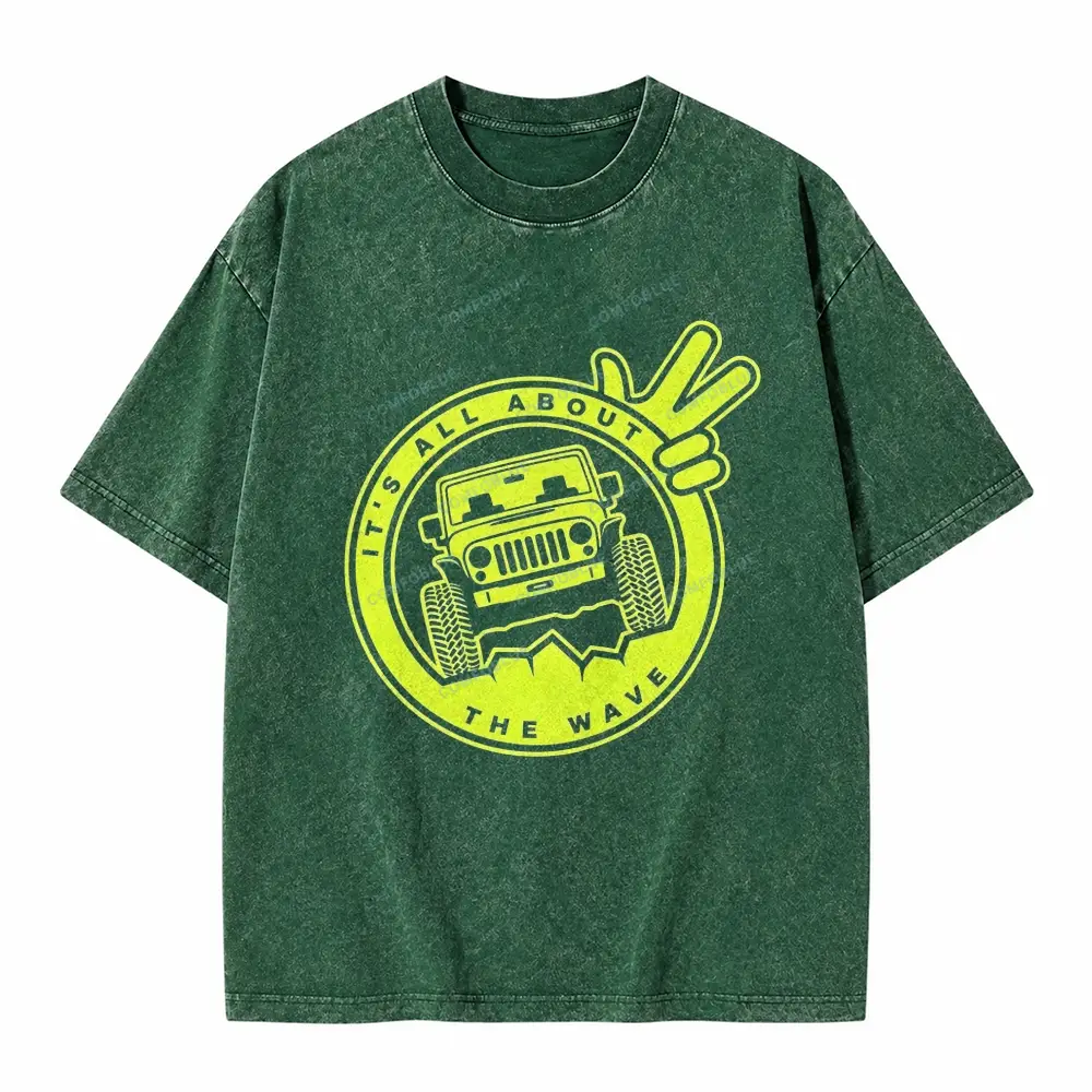 It's The About The Wave Jp Unisex washedT-Shirt 