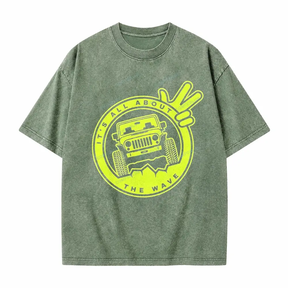 It's The About The Wave Jp Unisex washedT-Shirt 