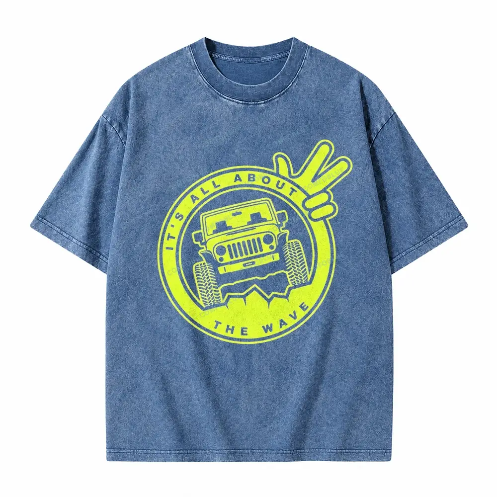 It's The About The Wave Jp Unisex washedT-Shirt 