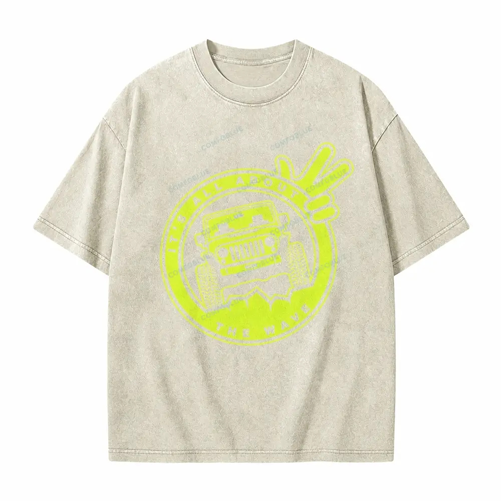 It's The About The Wave Jp Unisex washedT-Shirt 