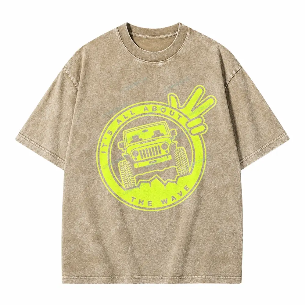 It's The About The Wave Jp Unisex washedT-Shirt 