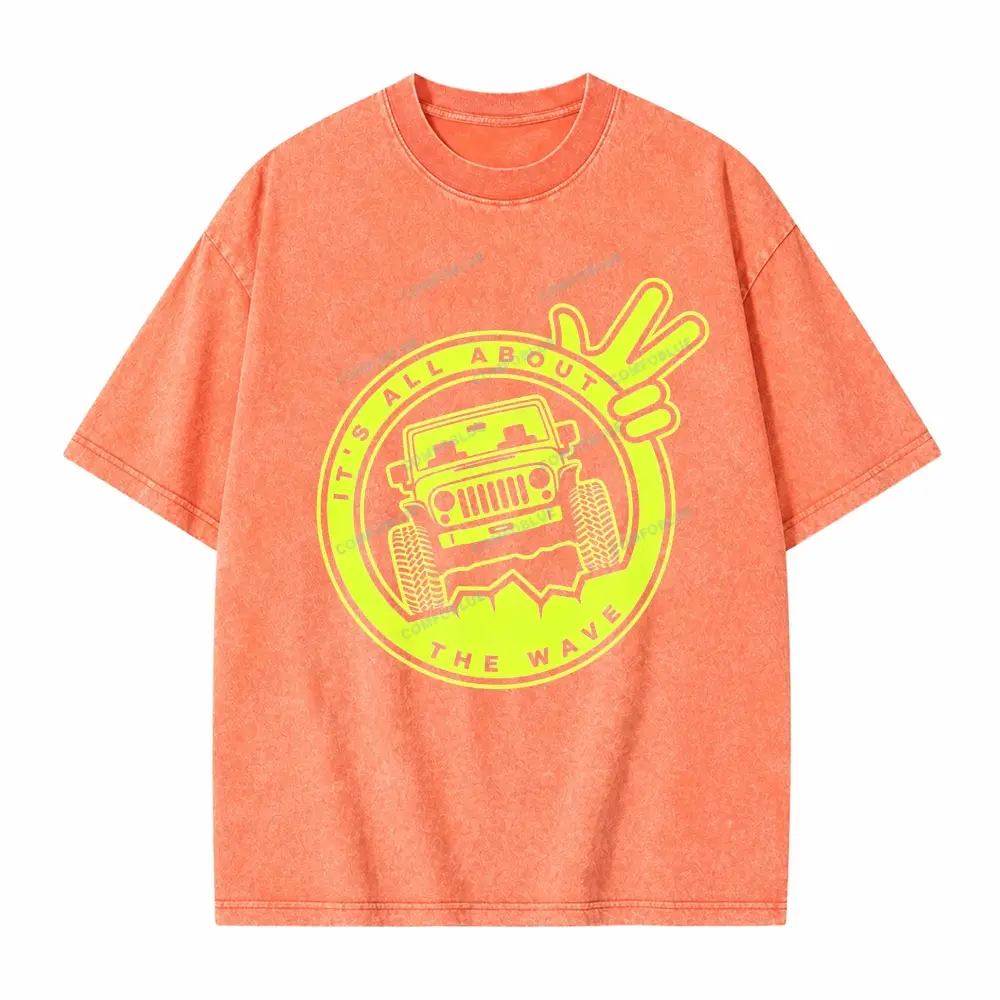 It's The About The Wave Jp Unisex washedT-Shirt 
