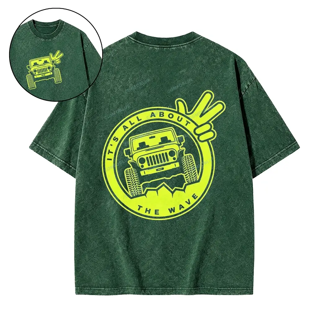 It's The About The Wave Jp Unisex Washed T-shirt