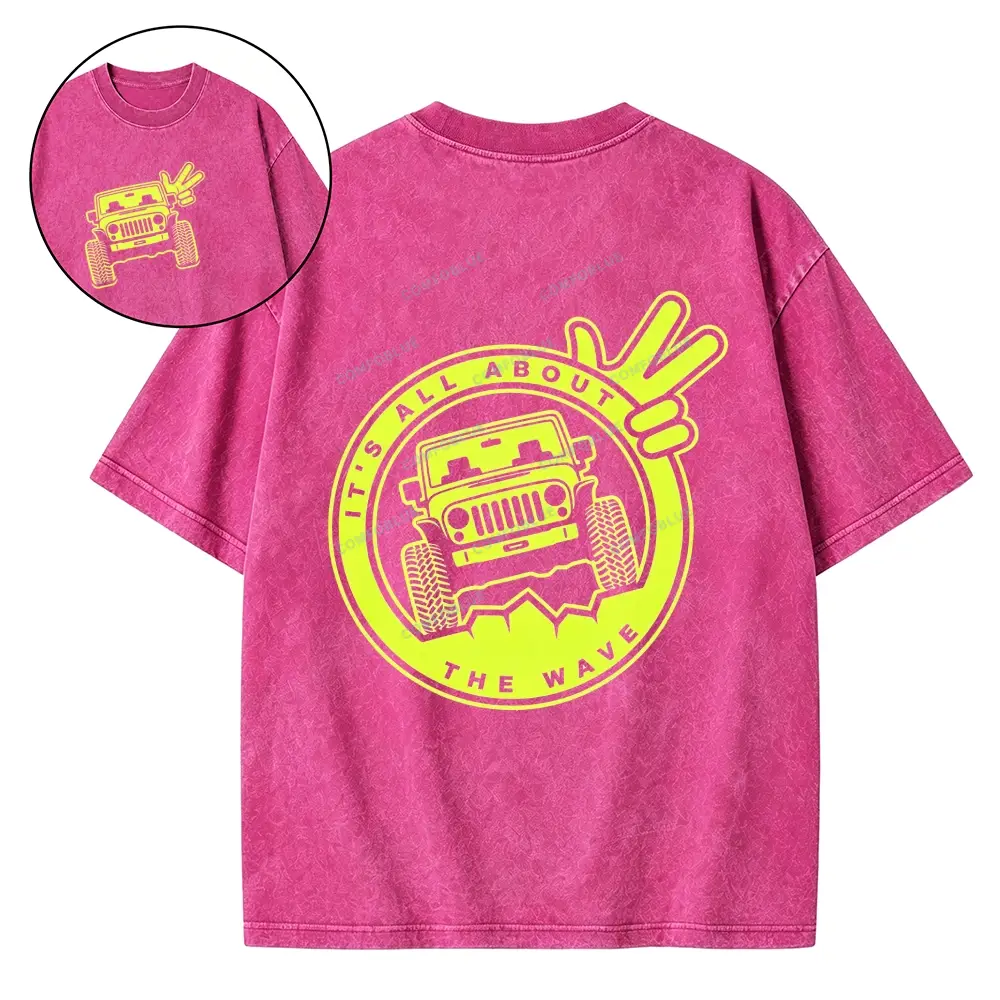 It's The About The Wave Jp Unisex Washed T-shirt