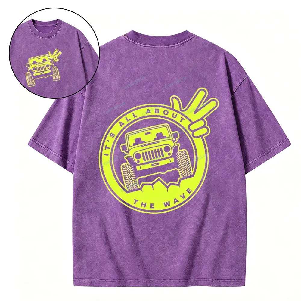It's The About The Wave Jp Unisex Washed T-shirt