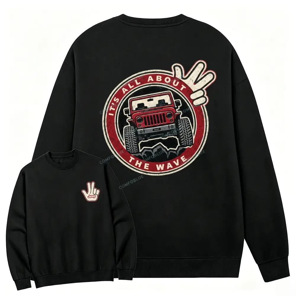 Retro It's The About The Wave Sweatshirt
