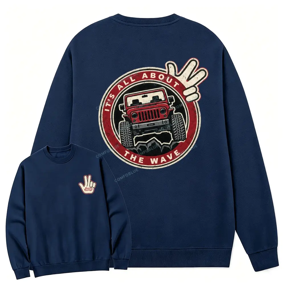 Retro It's The About The Wave Sweatshirt