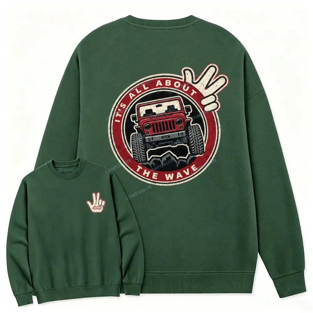 Retro It's The About The Wave Sweatshirt