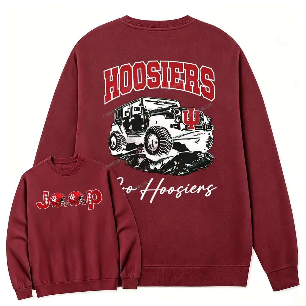 Indiana Hoosiers x Jp Fans Cotton Sweatshirt - Dark Red · S - SLCFB260916934