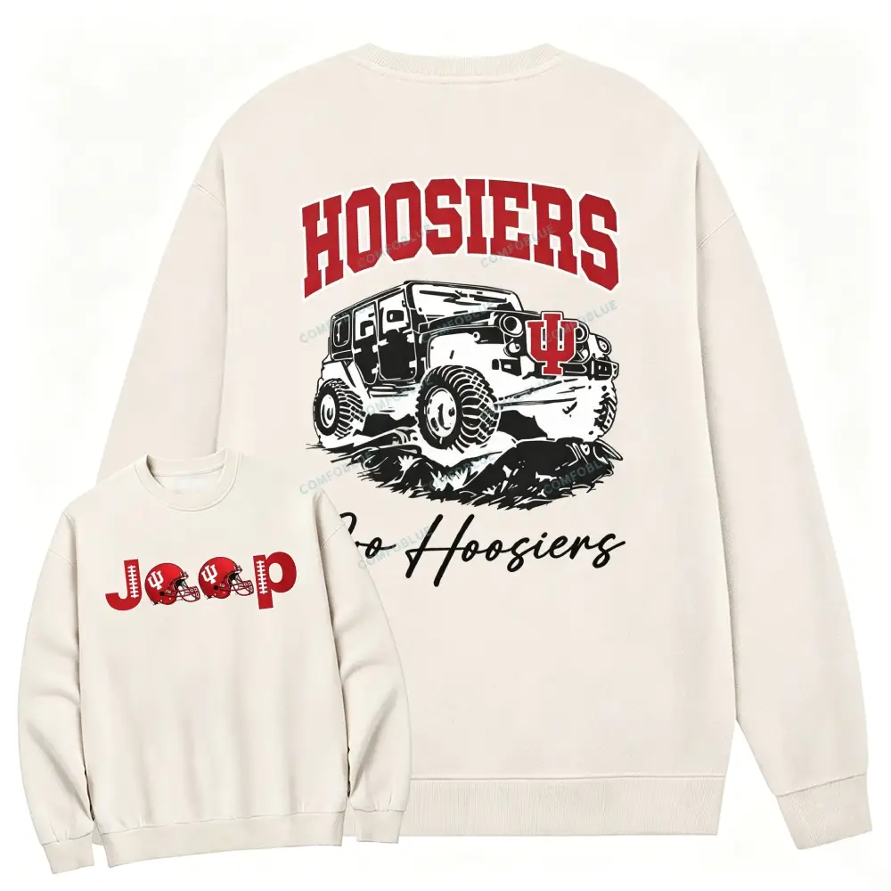 Indiana Hoosiers x Jp Fans Cotton Sweatshirt - Beige · S - SLCFB260916934
