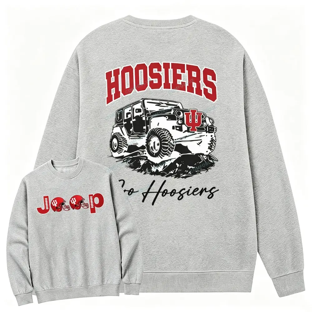 Indiana Hoosiers x Jp Fans Cotton Sweatshirt - Light Grey · S - SLCFB260916934