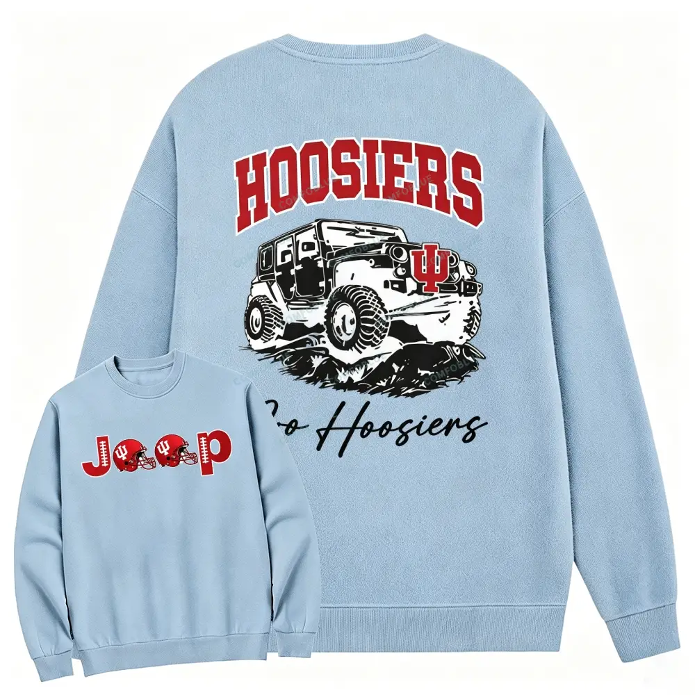 Indiana Hoosiers x Jp Fans Cotton Sweatshirt - Light Blue · S - SLCFB260916934