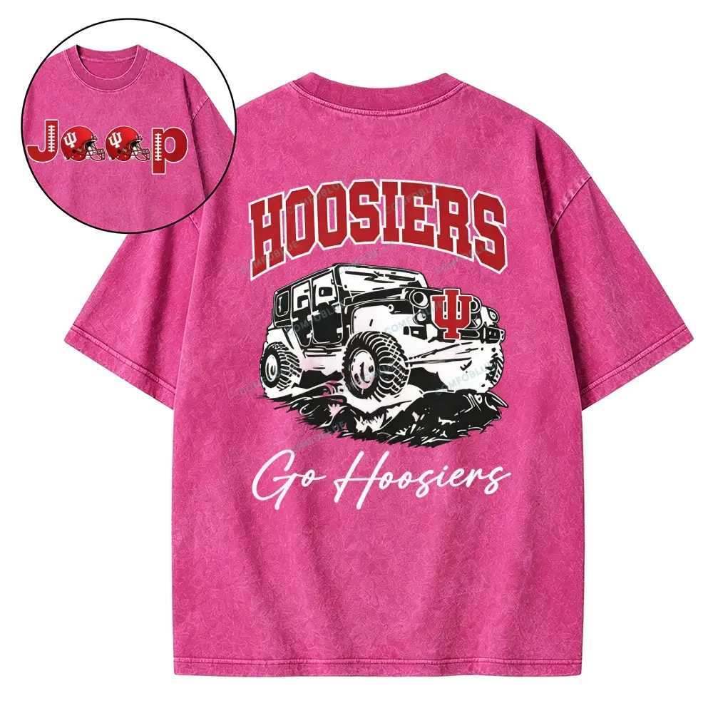 Indiana Hoosiers x Jp Fans Washed Tshirt - Rose · S - SLCFB260916937