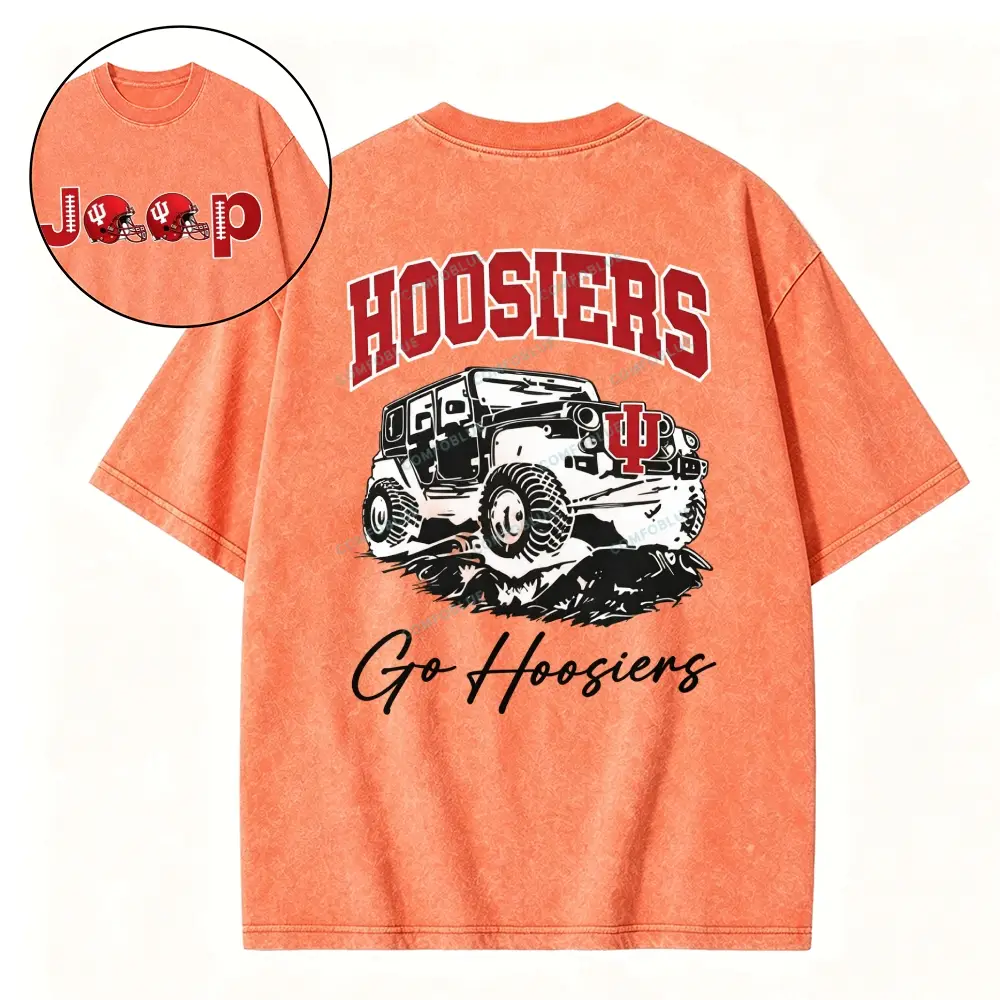 Indiana Hoosiers x Jp Fans Washed Tshirt - Orange · S - SLCFB260916937