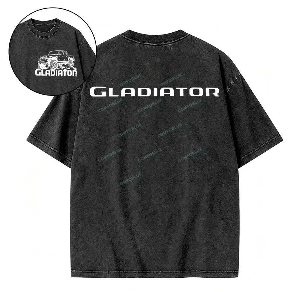 American Gladiator Washed Tshirt - Black · S - SLCFB260917077