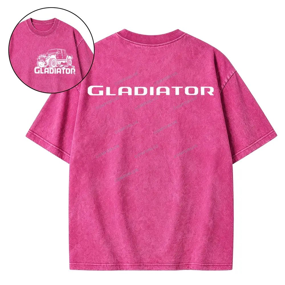 American Gladiator Washed Tshirt - Rose · S - SLCFB260917077